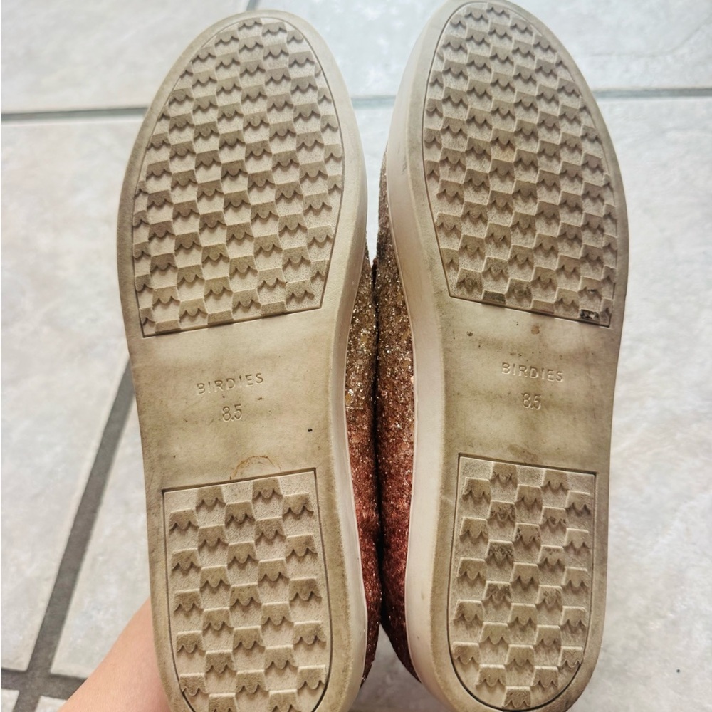 Birdies Ombre Glitter Slip-On Flats | Rose Gold/Silver | Size 8.5 - Picture 6 of 6